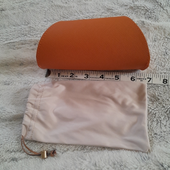 Tory Burch Sunglasses Leather Case w/Magnetic Closure & Dust Bag Carrying Pouch - Picture 5 of 10